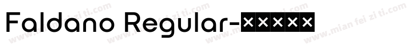 Faldano Regular字体转换